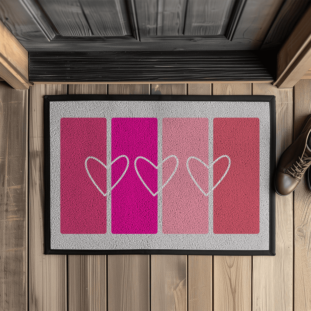 Fußmatte Frohe Weihnachten Hearts Liebe