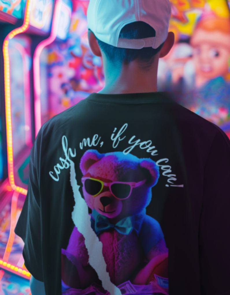 Shirt Modern Art Kollektion Neon Teddy Solara Oversized