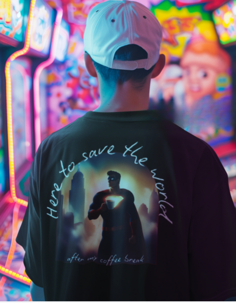 Shirt Modern Art Kollektion Coffee Hero Solara Oversized 